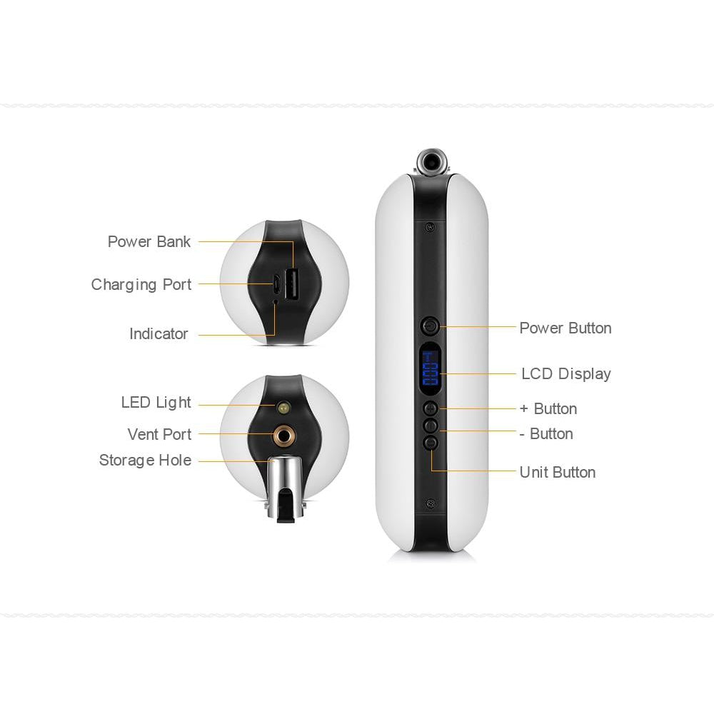 Rechargeable Electric Bike Pump
