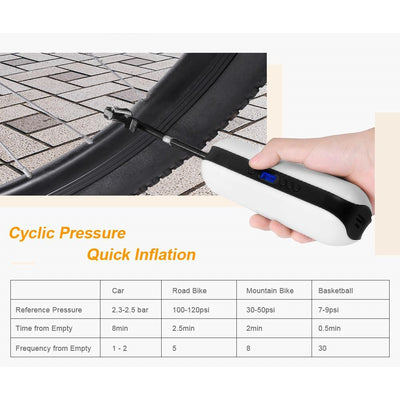 Rechargeable Electric Bike Pump