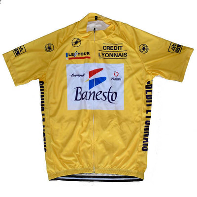 Banesto Retro Jersey Short Sleeve Yellow