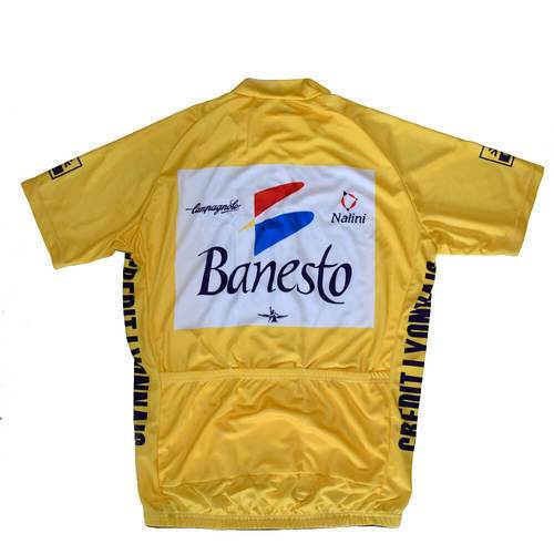 Banesto Retro Jersey Short Sleeve Yellow