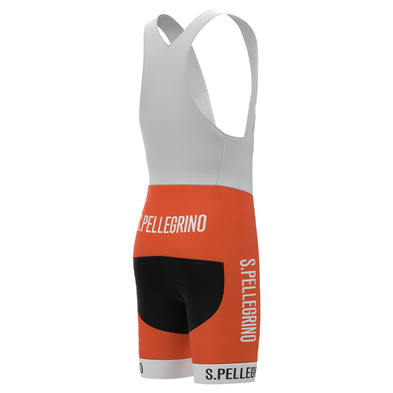 San Pel Orange Bib Shorts