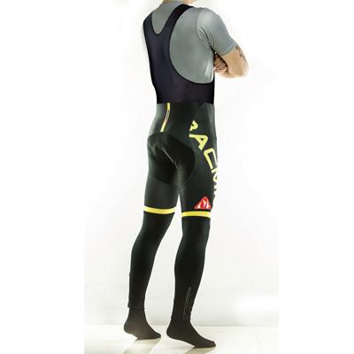 Thermal Fleece Lined Bib Shorts Black